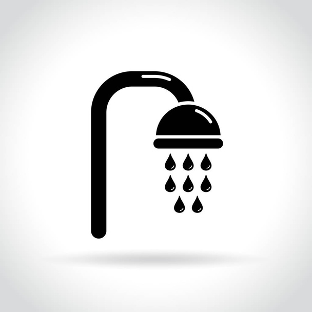 icône de douche sur fond blanc
 - Vecteur, image