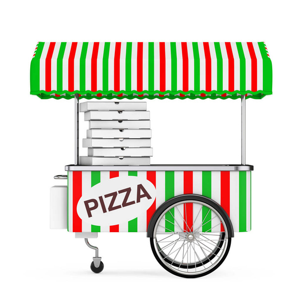 Chariot à pizza. Rendu 3d
 - Photo, image