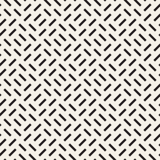 Repeating Rectangle Halftone. Modern Geometric Lattice Texture. Vector Seamless Monochrome Pattern - Вектор, зображення
