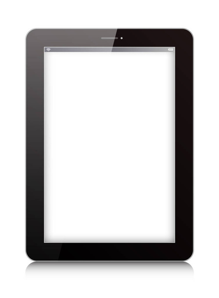 Векторный цифровой планшет на белом фоне - Вектор,изображение