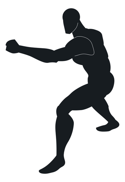 Artes marciales, ilustración
 - Vector, imagen