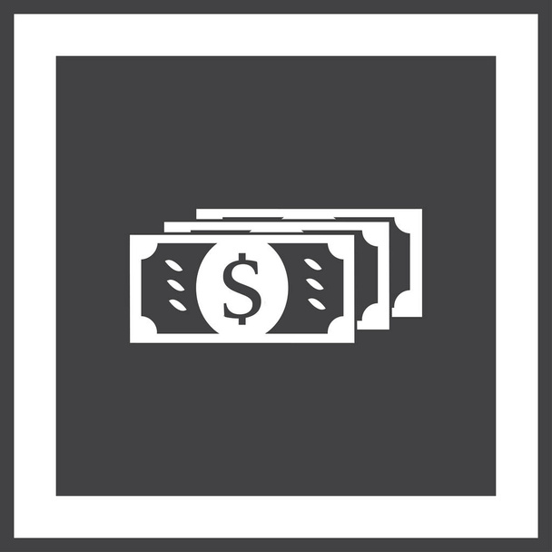 επίπεδη εικονίδιο χρήματα του φορέα - Διάνυσμα, εικόνα