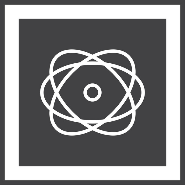Atom vector web icon - Vector, Image