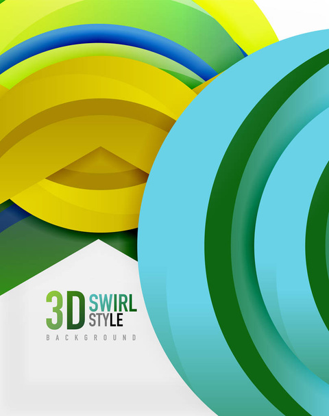 3D wave design - Vector, Image