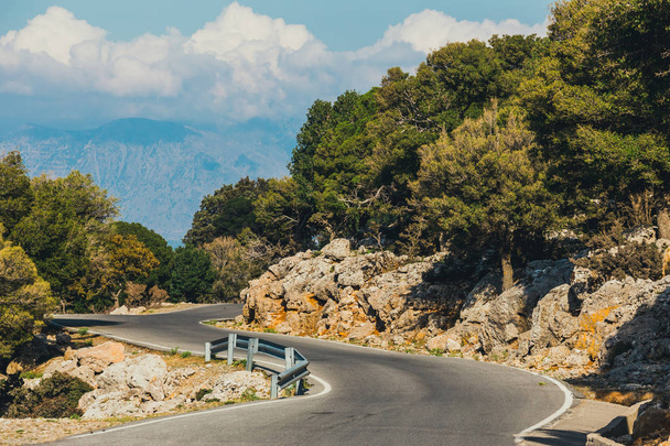 Road to Katharo Plateau near Kritsa Village, Crete, Greece - Photo, Image