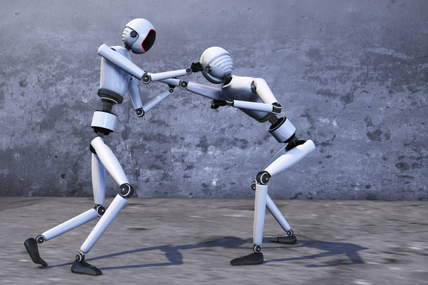 robot de artes marciales
 - Foto, Imagen