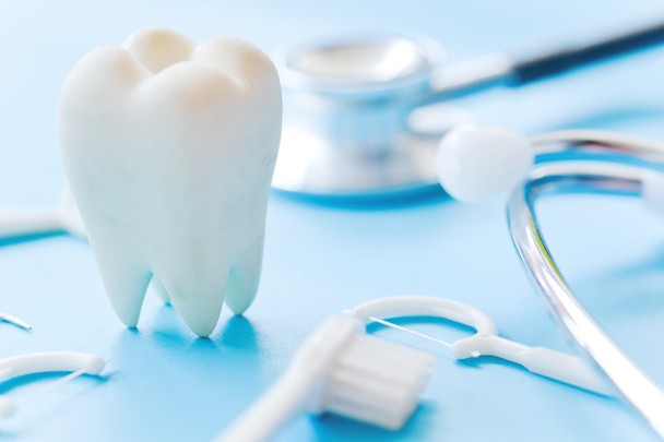歯科衛生概念の背景 - 写真・画像