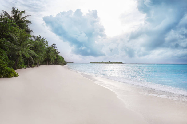 Cloudy weather at tropical beach - Photo, Image