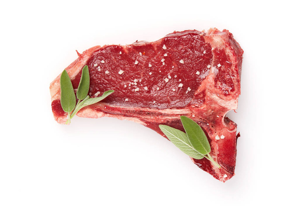 tuz ile sığır eti biftek - Fotoğraf, Görsel