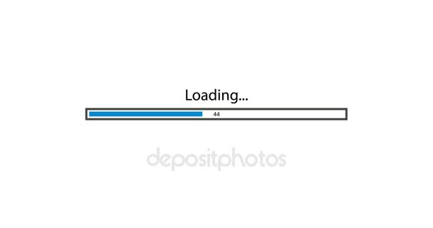 animation - modern rotation loading bar on white background. Footage with alpha matte. - Footage, Video