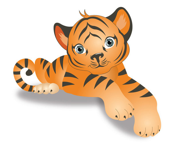 Тигр, ілюстрація
 - Вектор, зображення