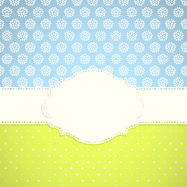 Frame with nature pattern - Vector, imagen