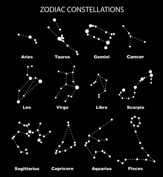 Ilustração mais rápida. Constelações dos signos do zodíaco
 - Foto, Imagem