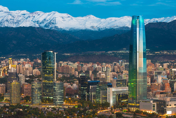 Skyline de Santiago du Chili - Photo, image