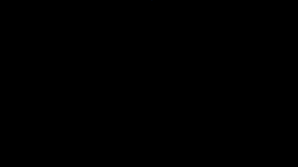 黒い背景に落雷のレンダリングのコンピュータ ・ グラフィックス - 映像、動画