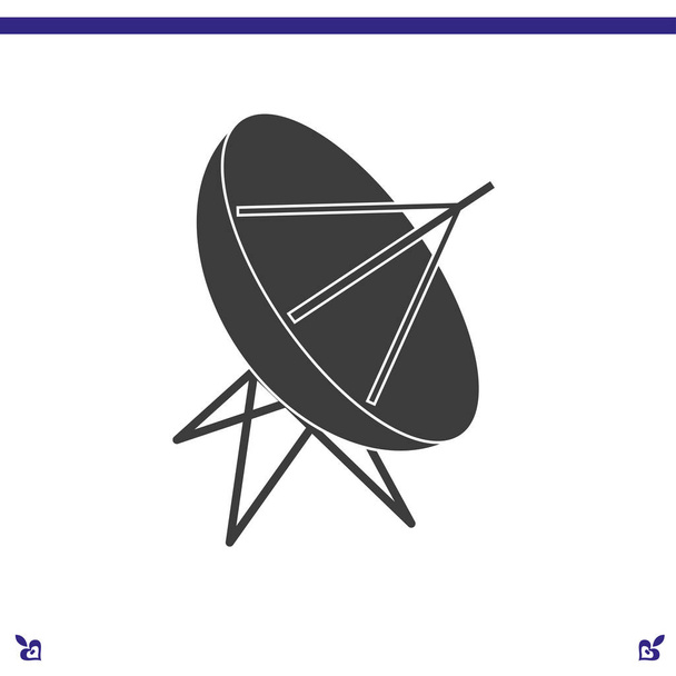 pictogram satellietschotel - Vector, afbeelding