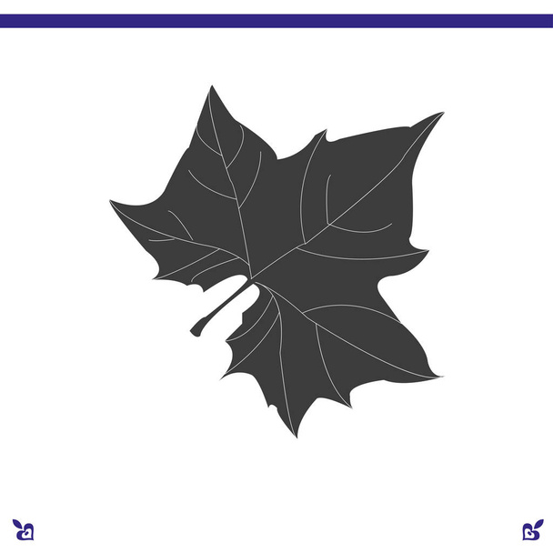 Maple Leaf σιλουέτα για το σχέδιό σας - Διάνυσμα, εικόνα