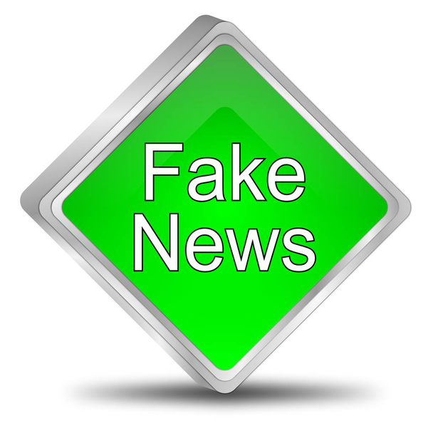 Botón de noticias falsas - Ilustración 3D
 - Foto, Imagen