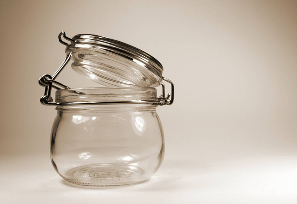 traditional old jam jars - Photo, Image