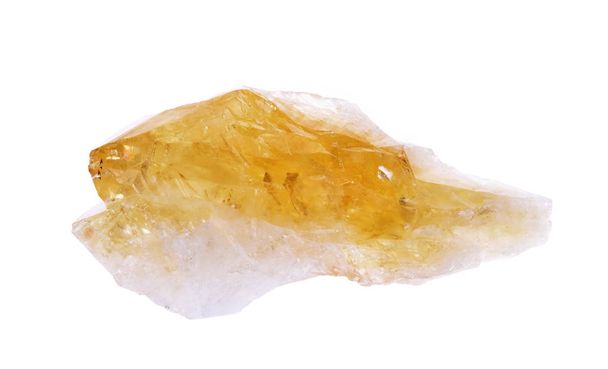 félig citrin gem kristályok geológiai - Fotó, kép