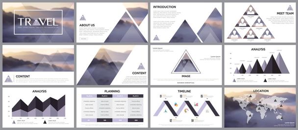 Element der Infografik zur Präsentation - Vektor, Bild
