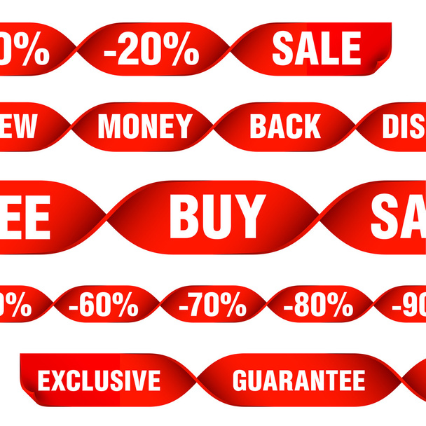 Discount tags and labels - Vector, imagen
