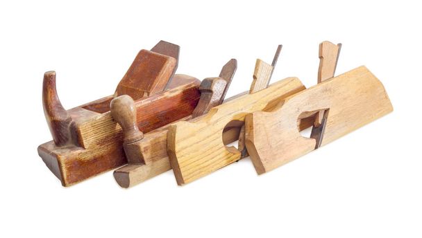 Diverse oude houten hand vliegtuigen verschillende doeleinden - Foto, afbeelding