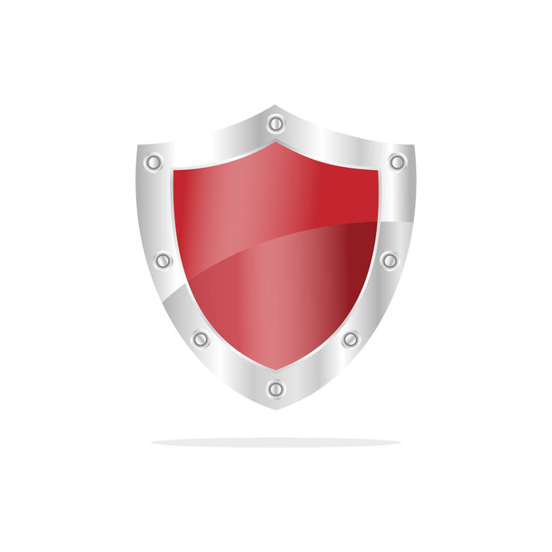 3D Red security shield - Vector, Image