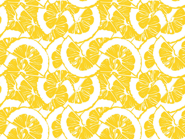 Vintage styl vzorku citron 2 - Vektor, obrázek