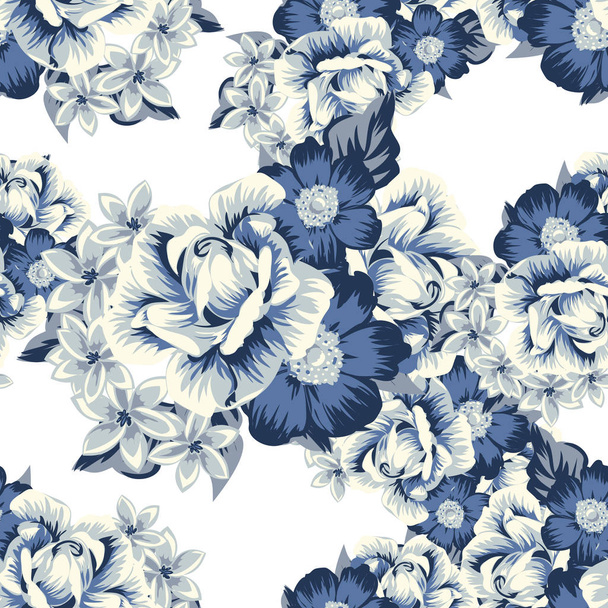Seamless flower pattern - Vecteur, image