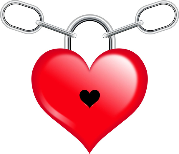 Сердце с цепью
 - Вектор,изображение