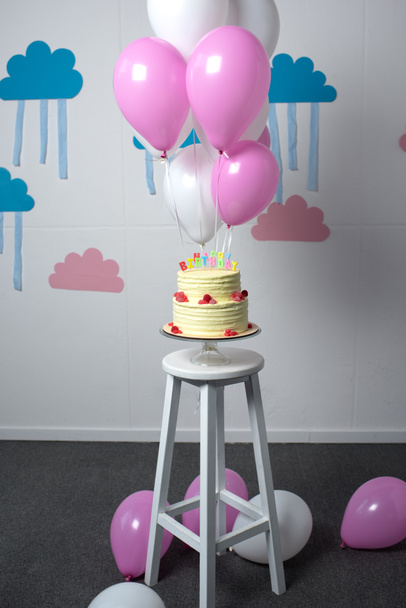 delicious birthday cake - Foto, Imagem