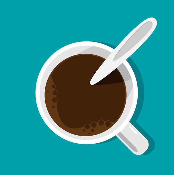 coffee cup on background. - Vector, afbeelding