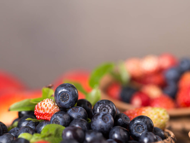 Fresh and healthy forest berries - Fotó, kép