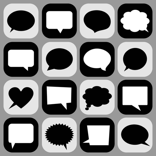 Speech bubble icons - Vector, Image