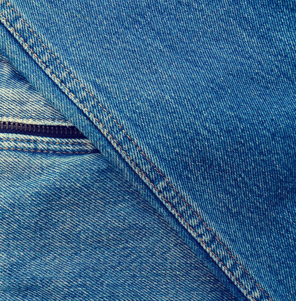 Blauwe jeans als achtergrond - Foto, afbeelding