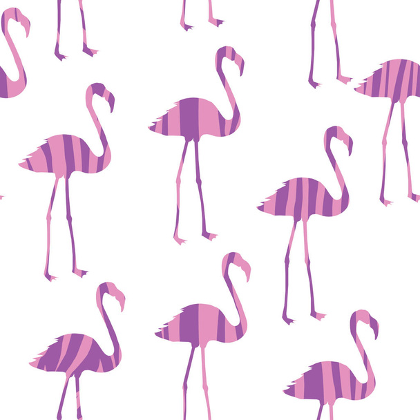 Flamingo pattern , vector, illustration - Vektör, Görsel