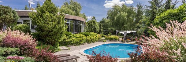 Inspiring garden with pool - Photo, image