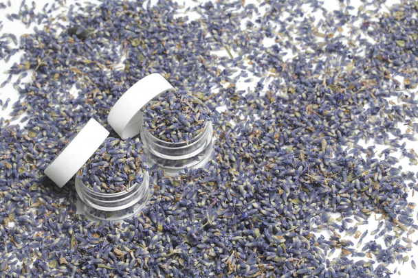 Dried flowers of lavender. - Foto, Bild