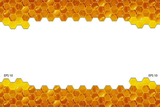 Honingraat achtergrond vector illustratie - Vector, afbeelding