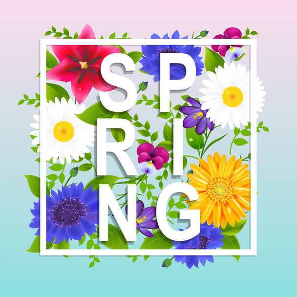 Cartel de primavera
  - Vector, Imagen