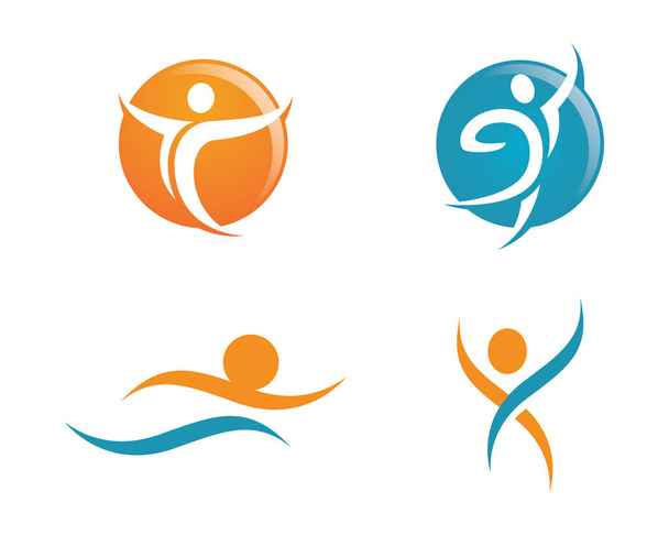 Логотип здоровья
 - Вектор,изображение