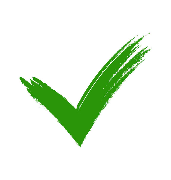 Green check mark. - Vector, Image
