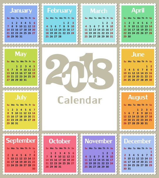 Calendar for year.  - Vector, Image