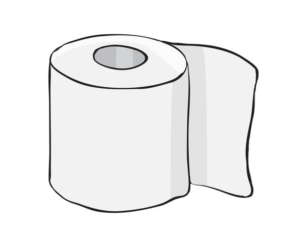 Toilettenpapier-Rollenvektor-Symbol-Design. schöne Illustration - Vektor, Bild