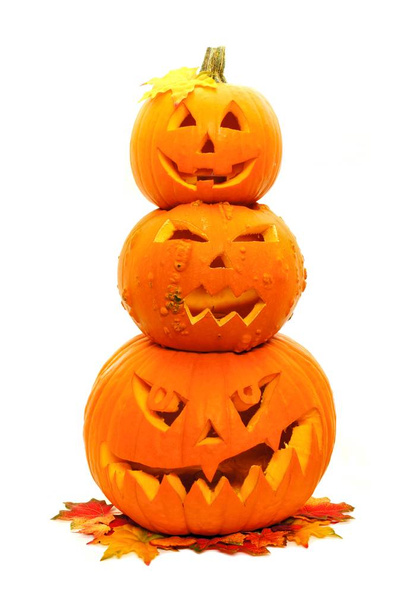 Ułożone Halloween Jack-o Lampion - Zdjęcie, obraz