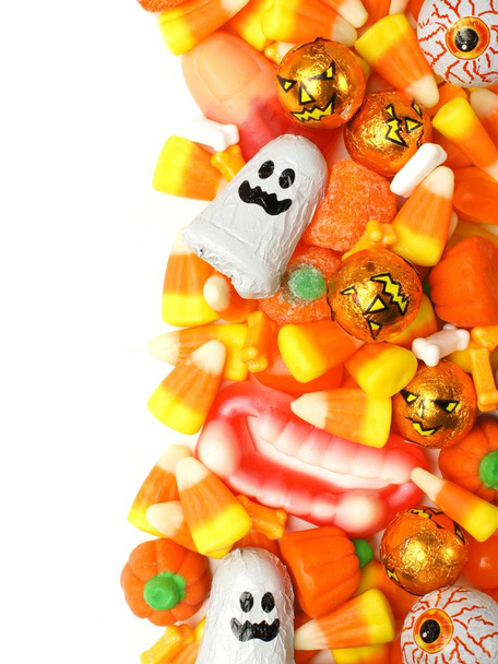 Halloween cukorkát üggőleges szegély - Fotó, kép