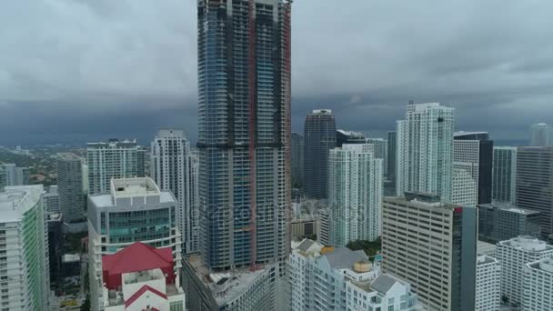 Panorama Tower tallest building in Miami aerial 4k - Video, Çekim