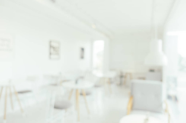 Abstract blur and defocused coffee shop cafe and restaurant inte - Photo, Image