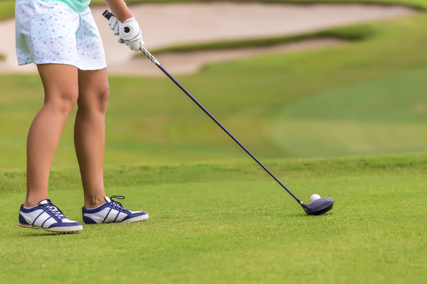 Low section of female golf player - Photo, Image